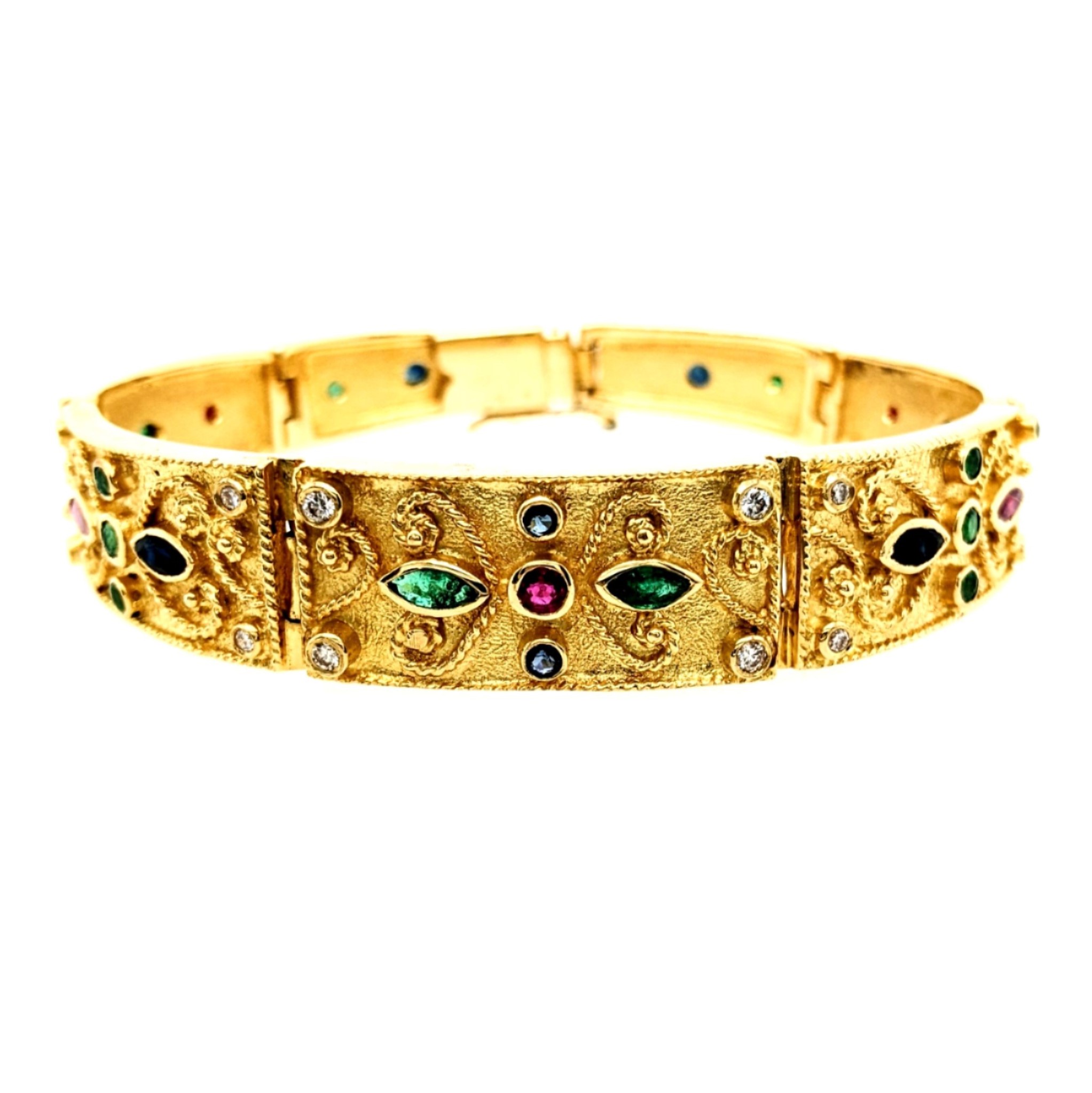 Gold Multi-Stone Bracelet
