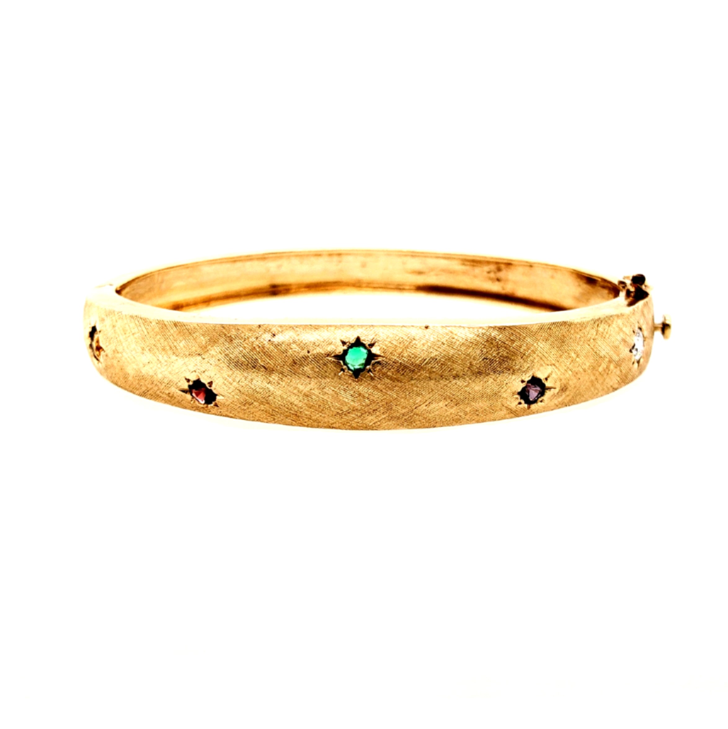 Multi-Stone Bangle Bracelet