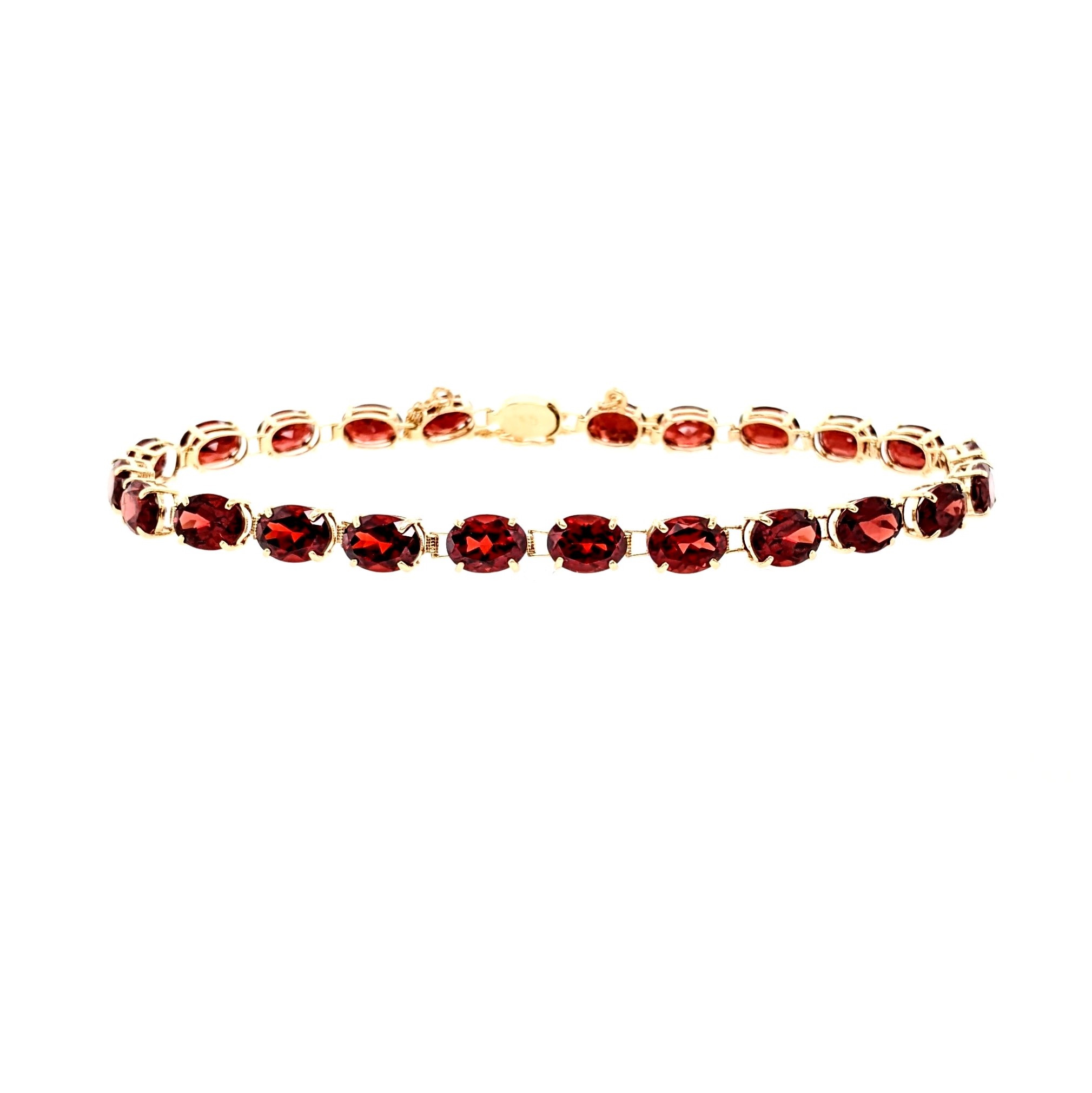 Oval Garnet Bracelet