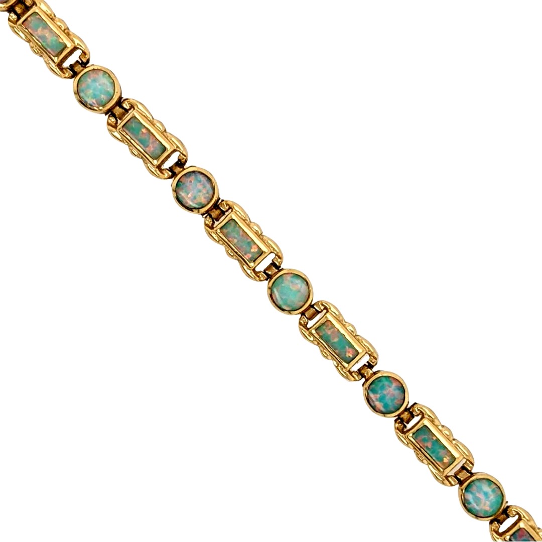 Opal Gold Bracelet