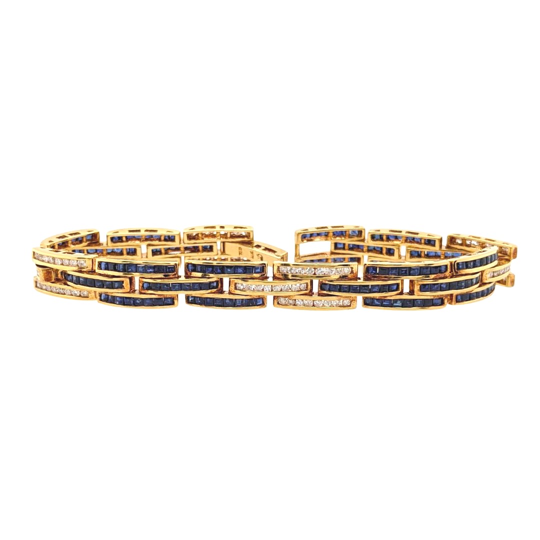 Sapphire & Diamond Bracelet