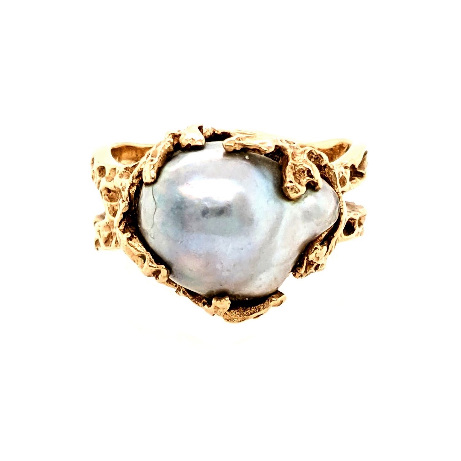Baroque Pearl Vine Ring