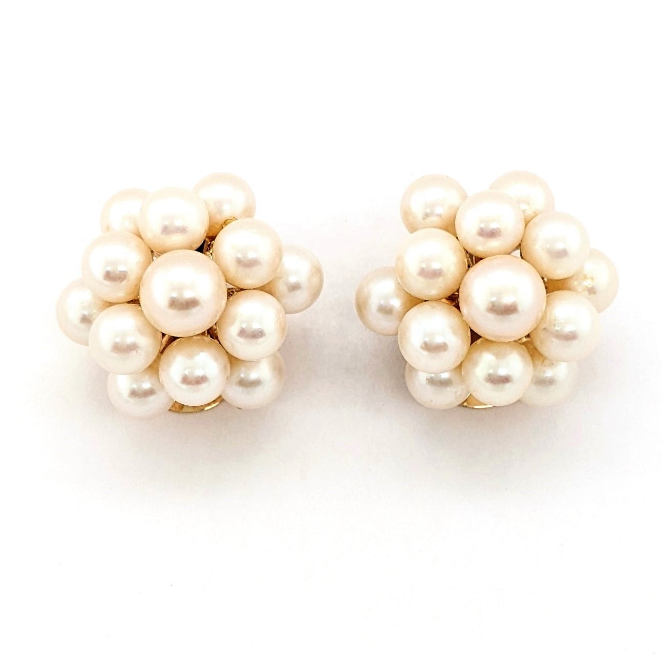 Pearl Cluster Earrings