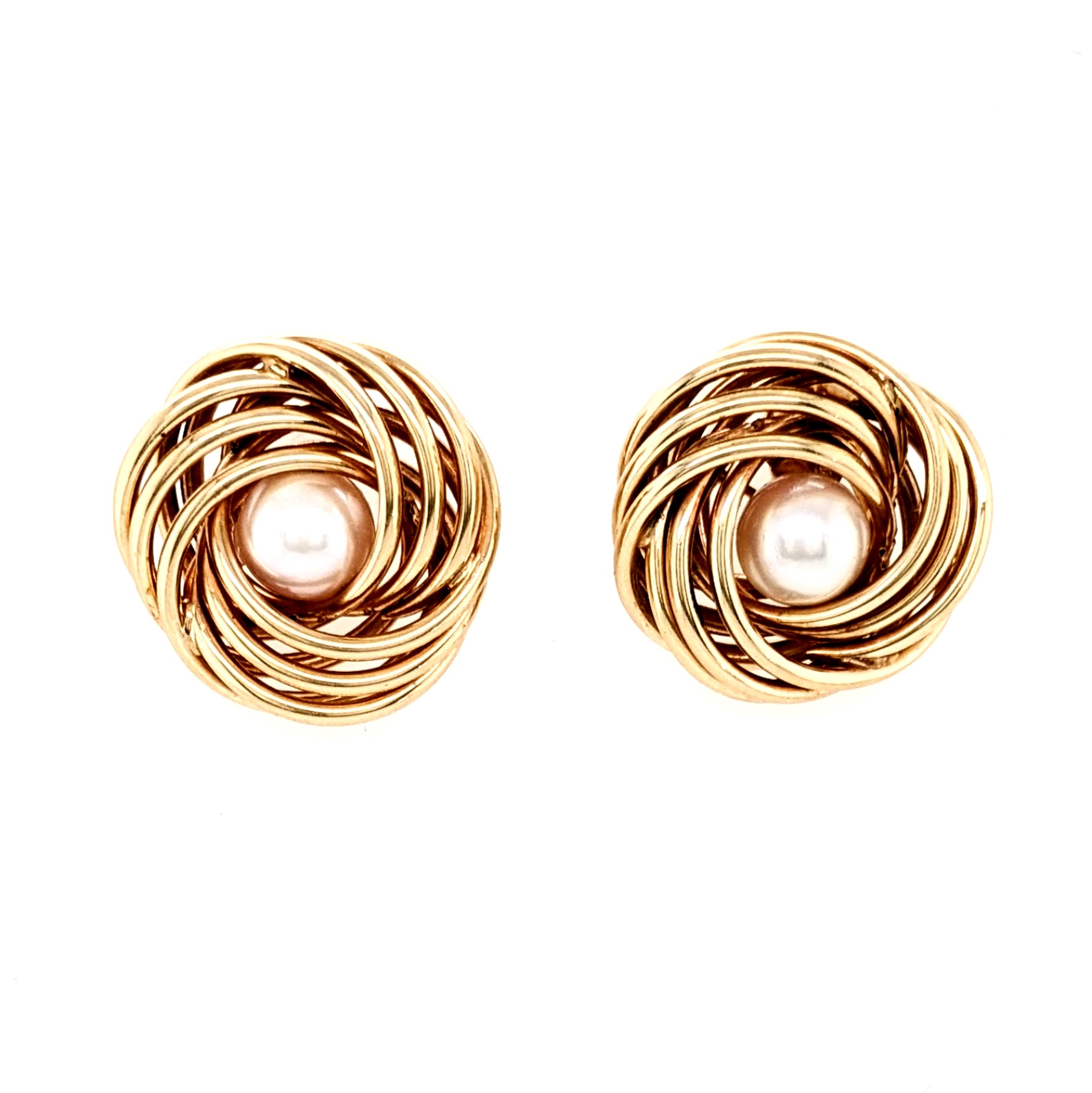 Pearl Swirl Earrings