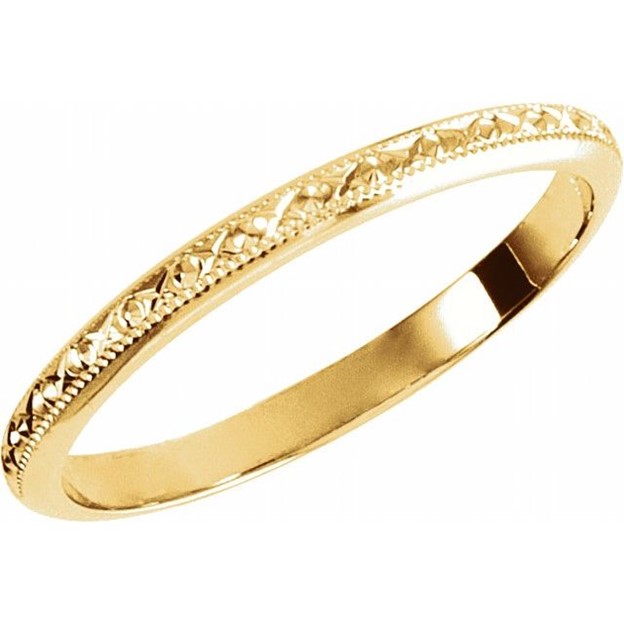 Engraved Gold Band