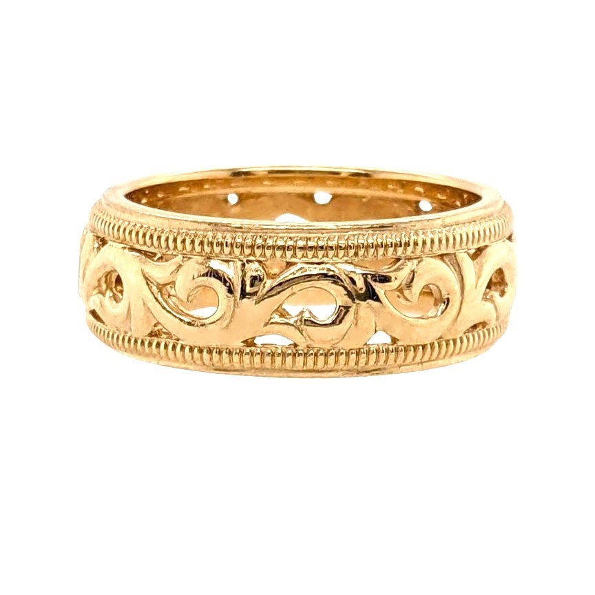 Gold Scrollwork Ring