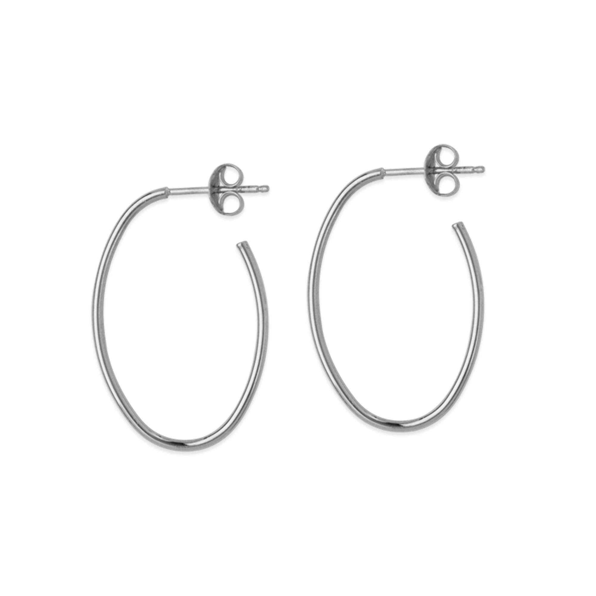 Oval Hoop Earrings