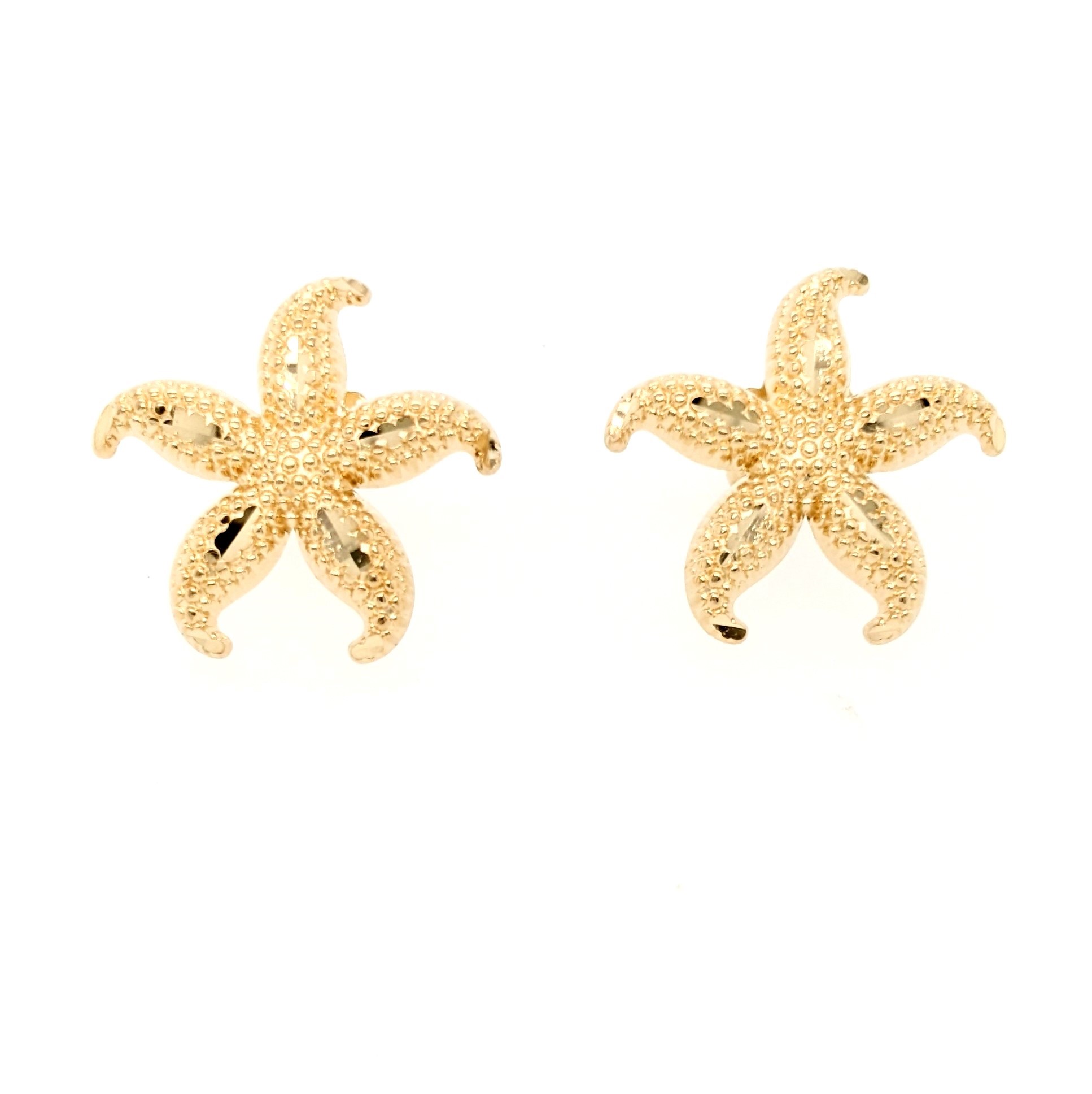 Gold Starfish Earrings