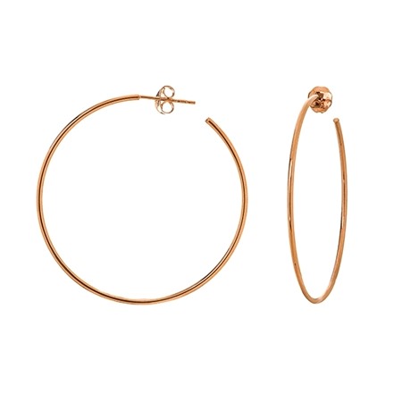 Rose 40mm Hoop Earrings