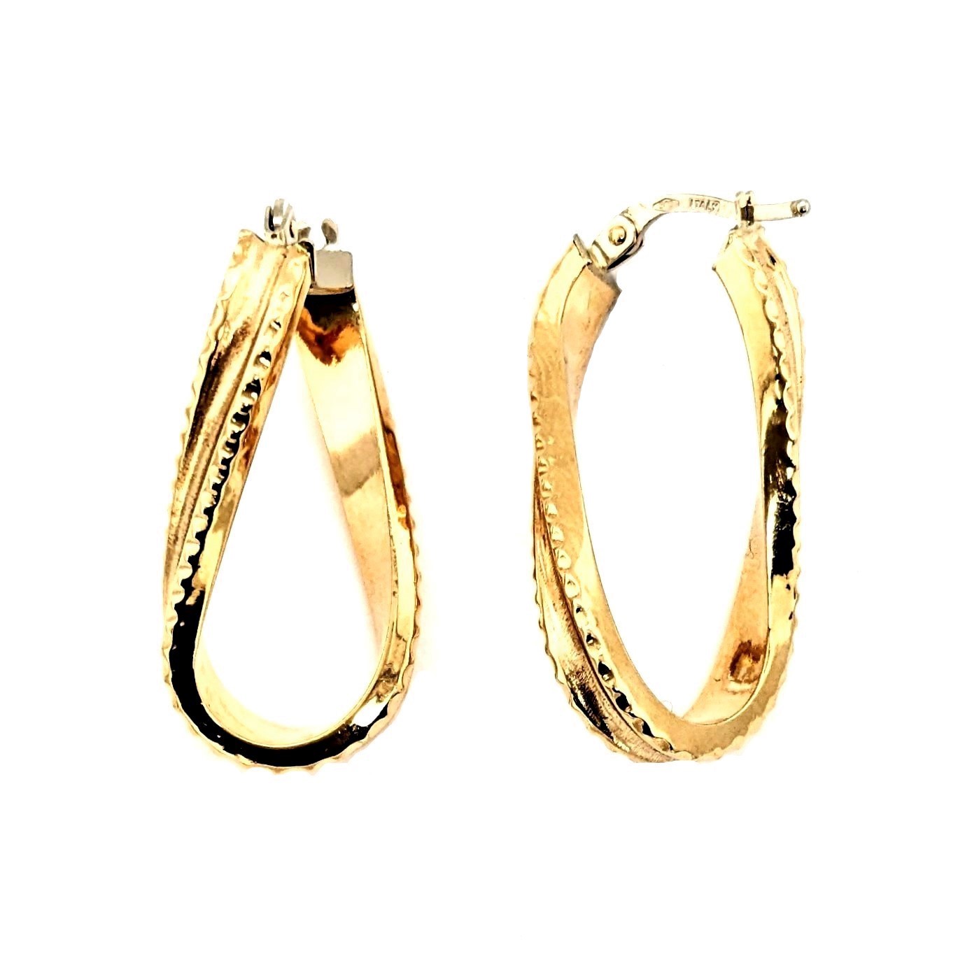 Oval Hoop Earrings