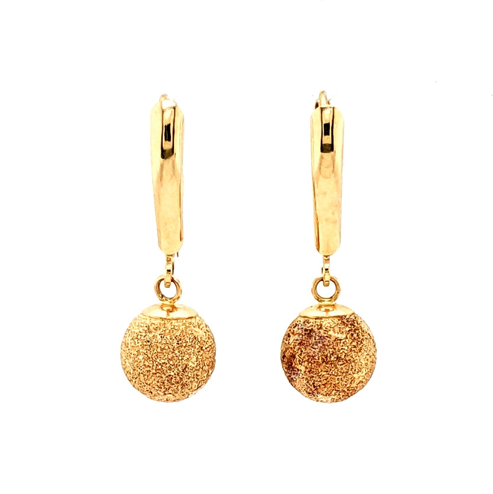 Gold Ball Earrings