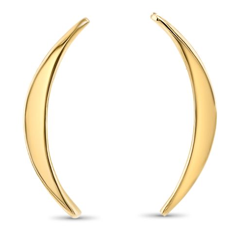 Gold Boomerang Earrings