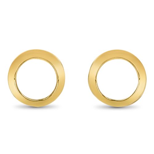 Gold Circle Earrings