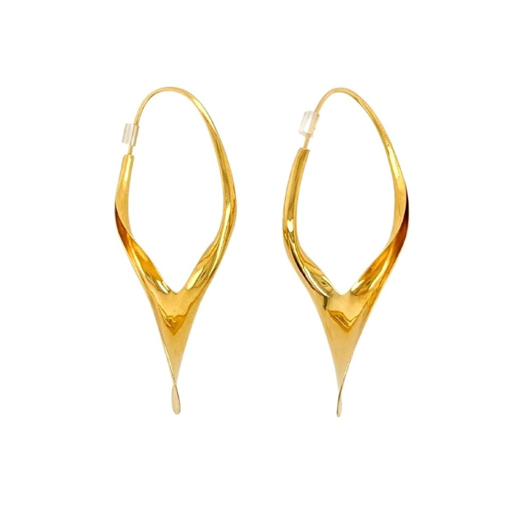 Gold Twist Earrings