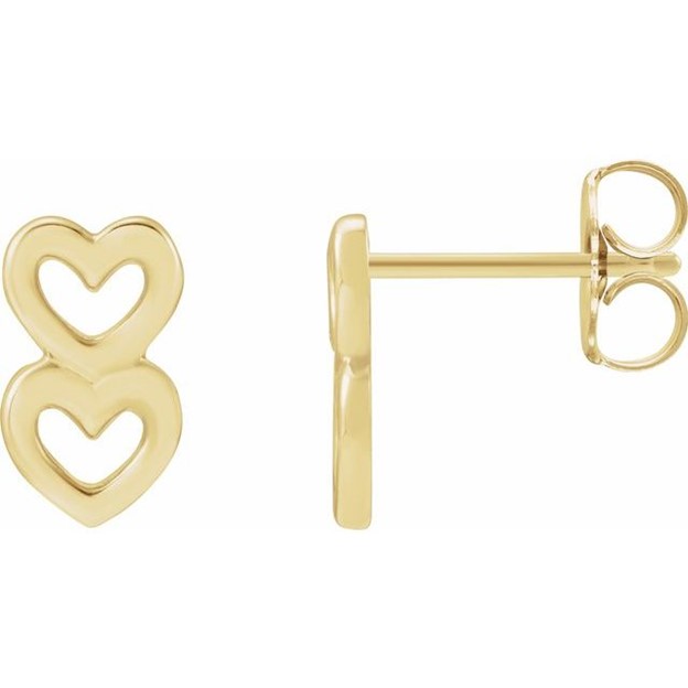 Double Heart Earrings