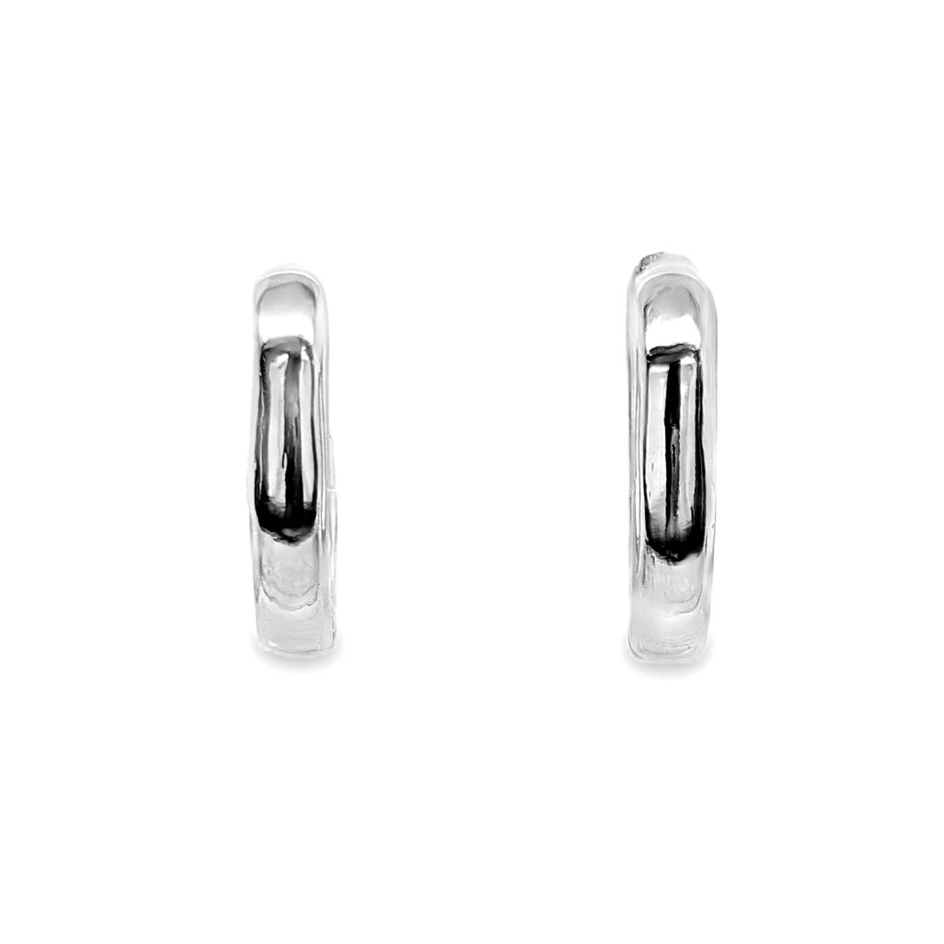Oval Huggie Hoops