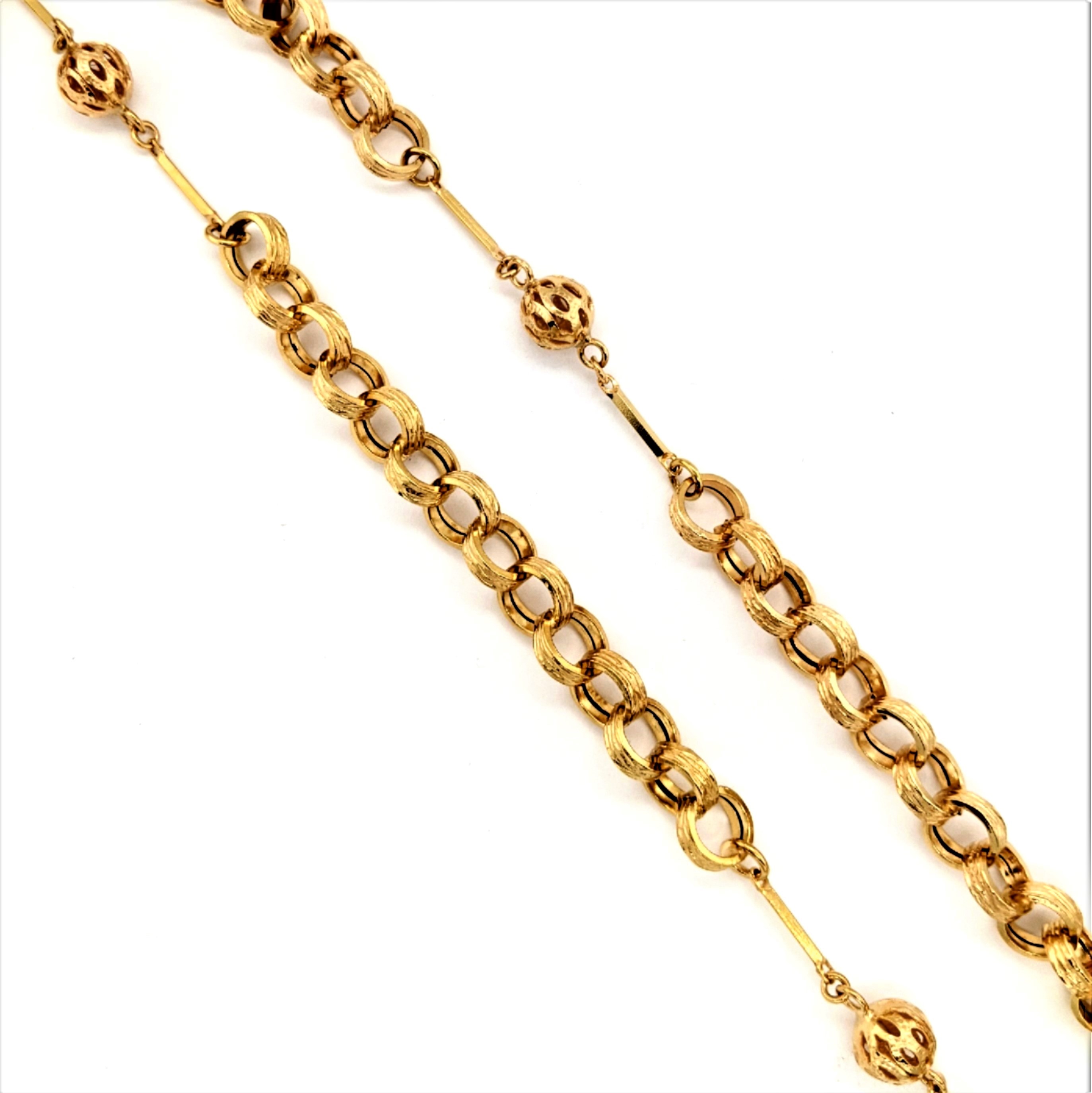 Gold Open Link Chain