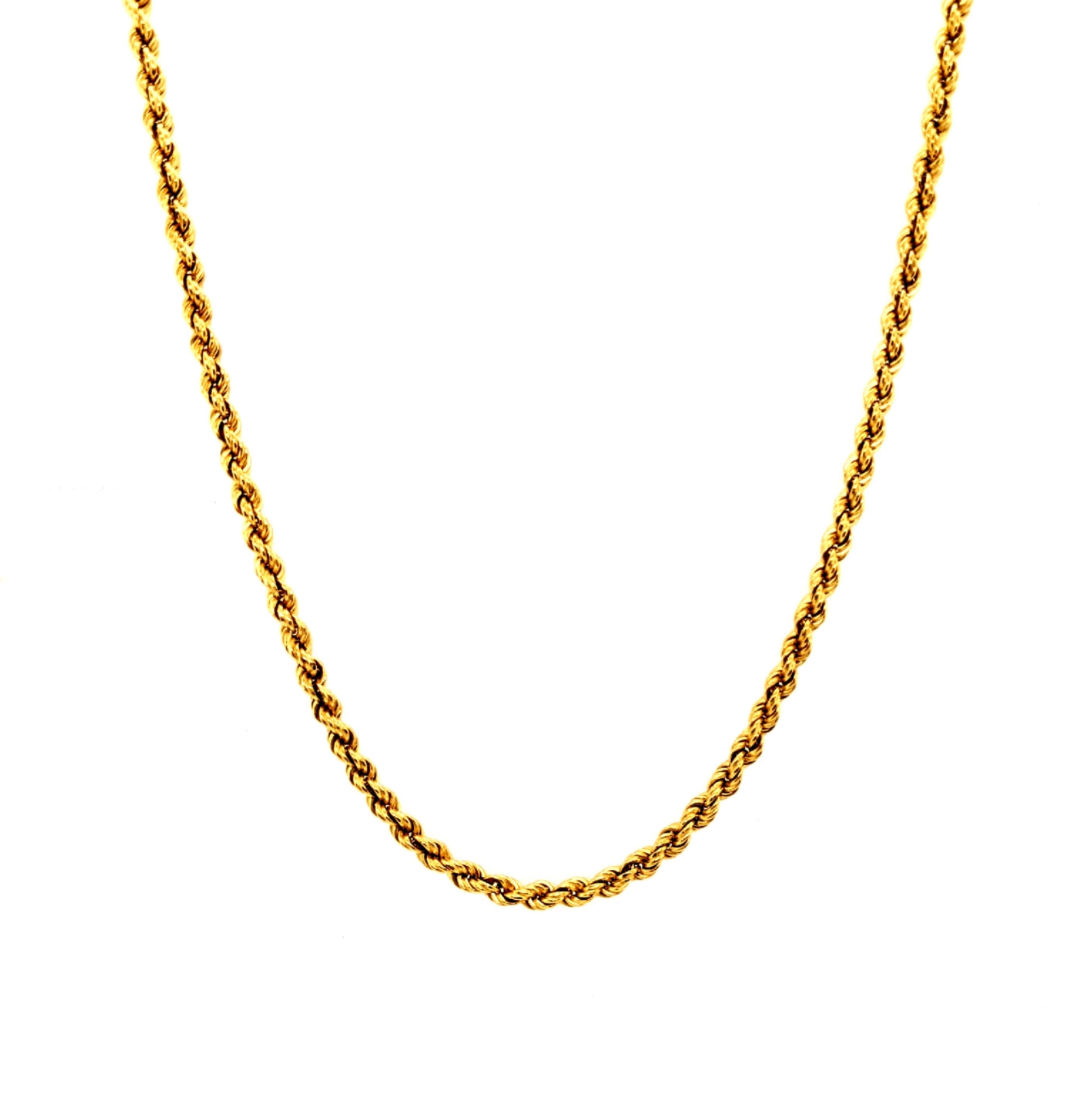 Yellow Gold Rope Chain