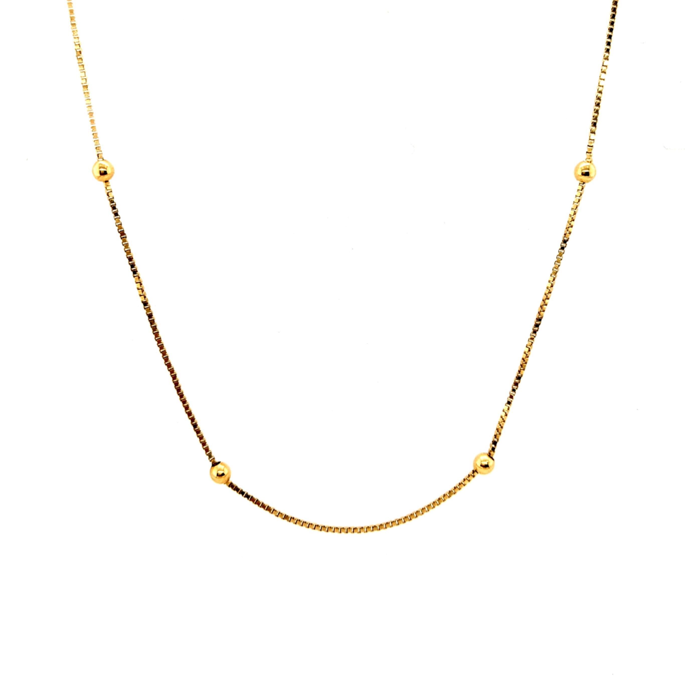 Gold Ball Necklace