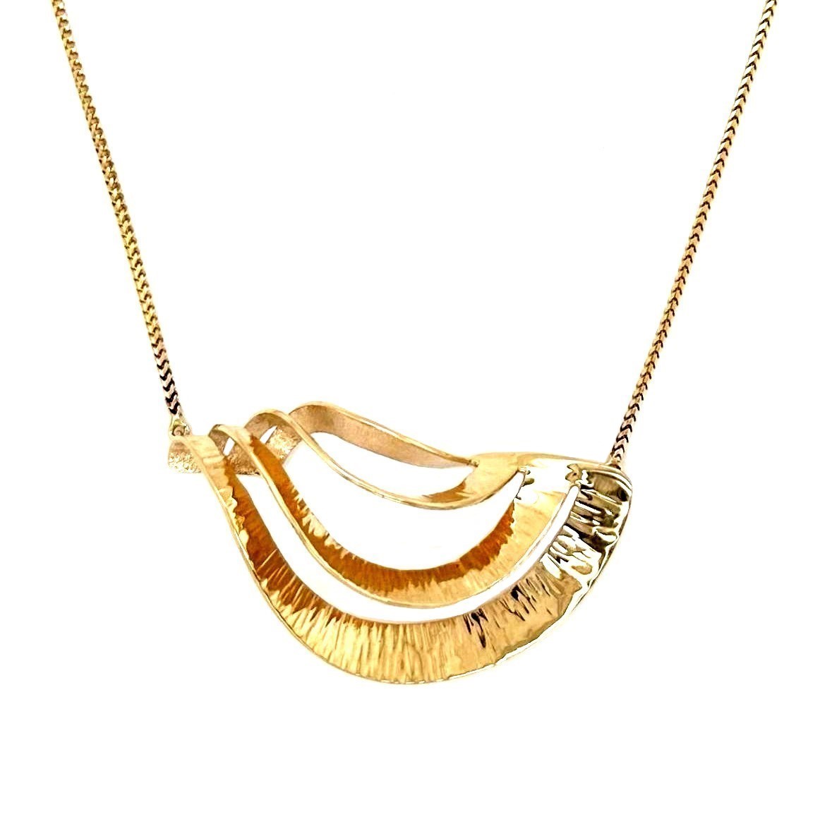 Gold Wave Necklace