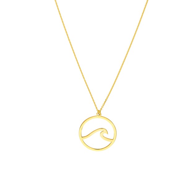 Gold Wave Necklace