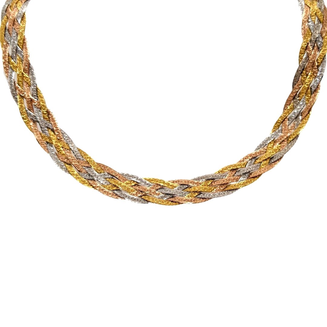 Woven Gold Necklace