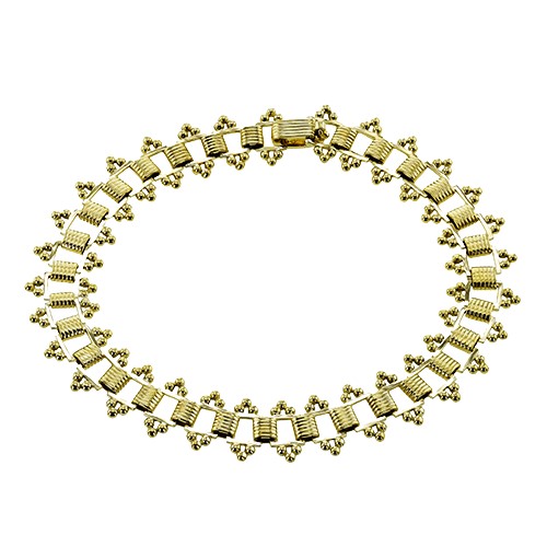 Gold Fancy Link Bracelet