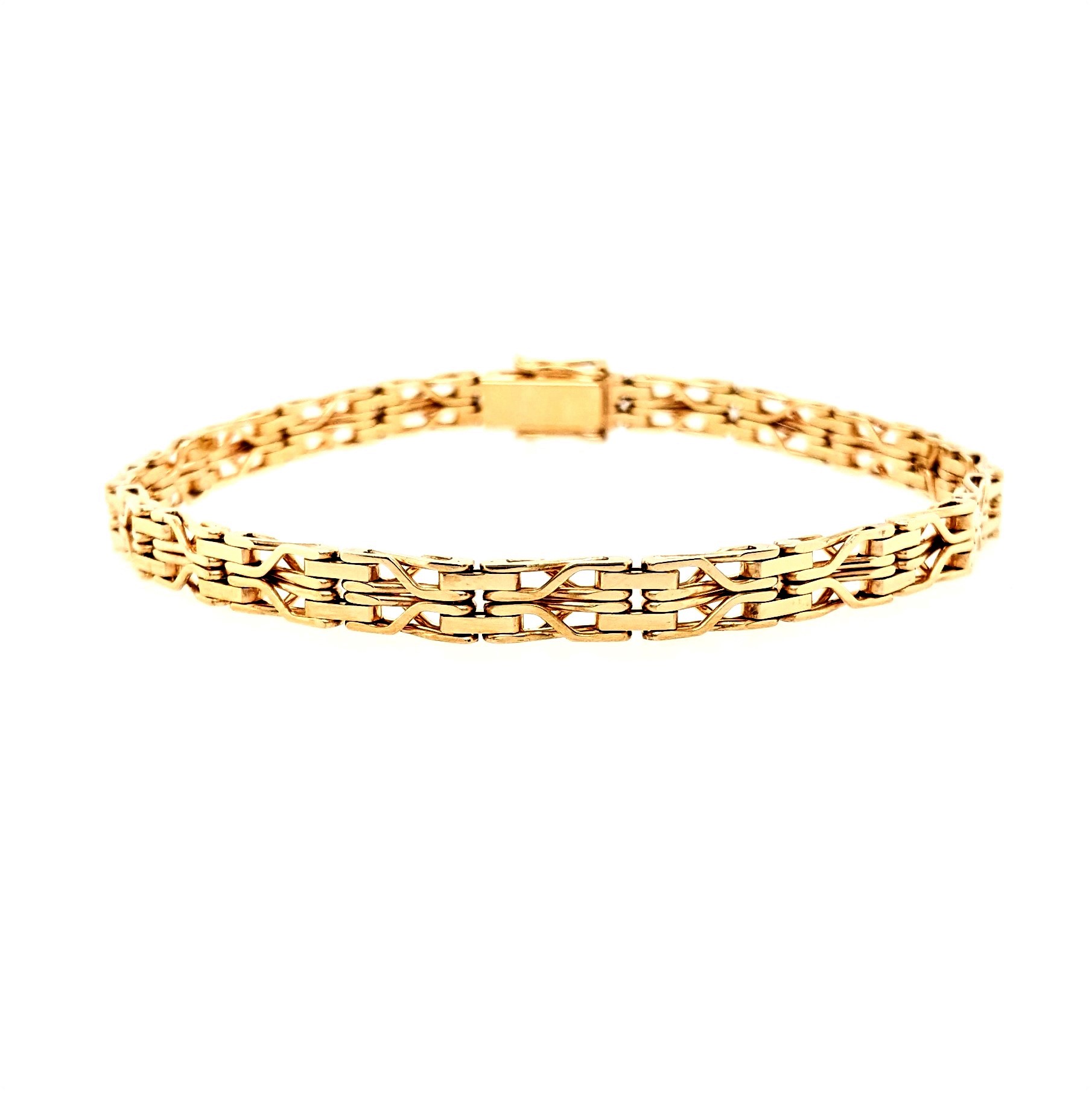 Gold Fancy Link Bracelet