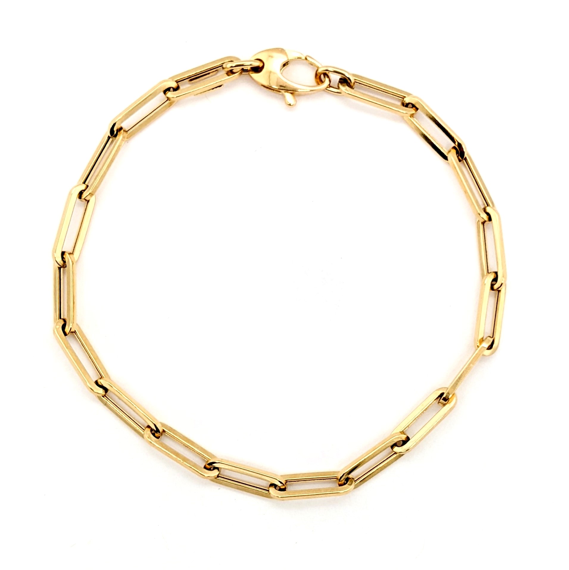 Gold Paperclip Bracelet