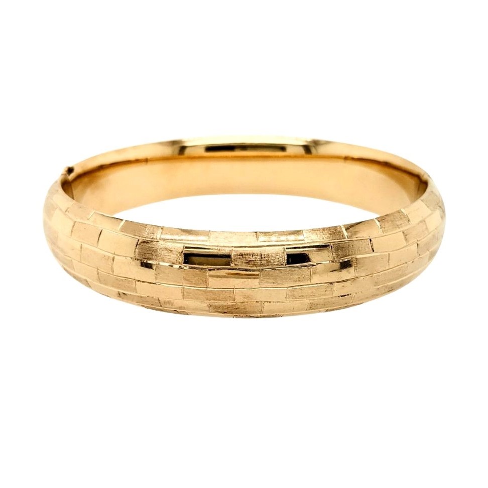 Gold Textured Bangle