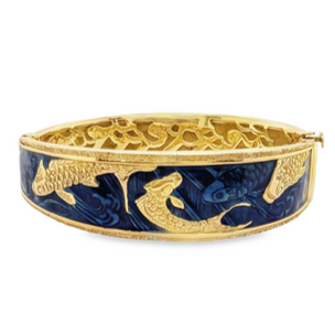 Enamel Textured Pond Bracelet
