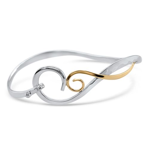 Silver and Gold Bangle