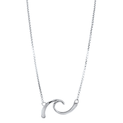 Silver Wave Necklace