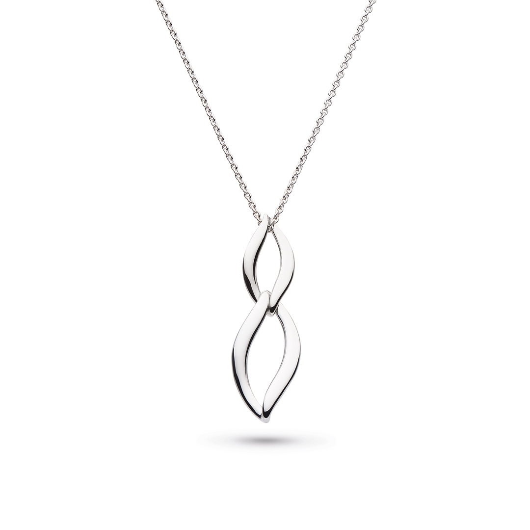 Silver Entwine Duo Necklace