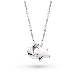 Moon and Star Necklace