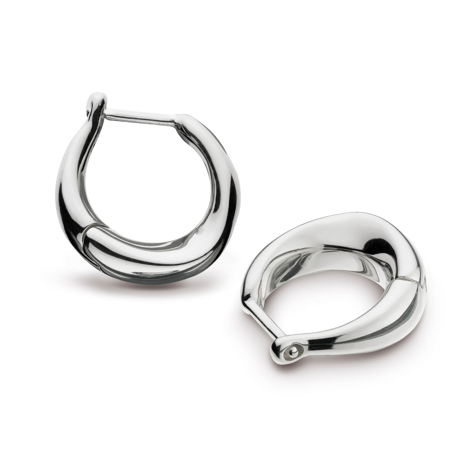 Beveled Cirque Hoop Earrings