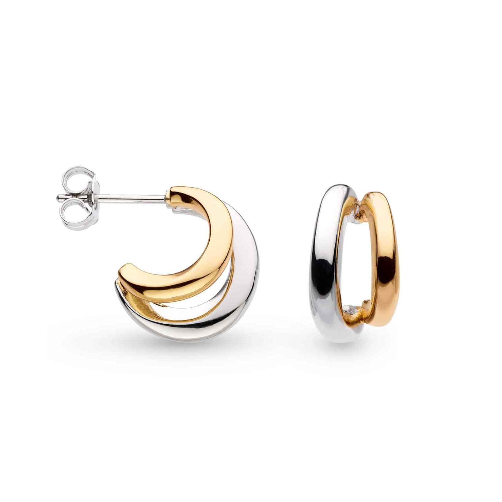 Bevel Two Tone Hoops