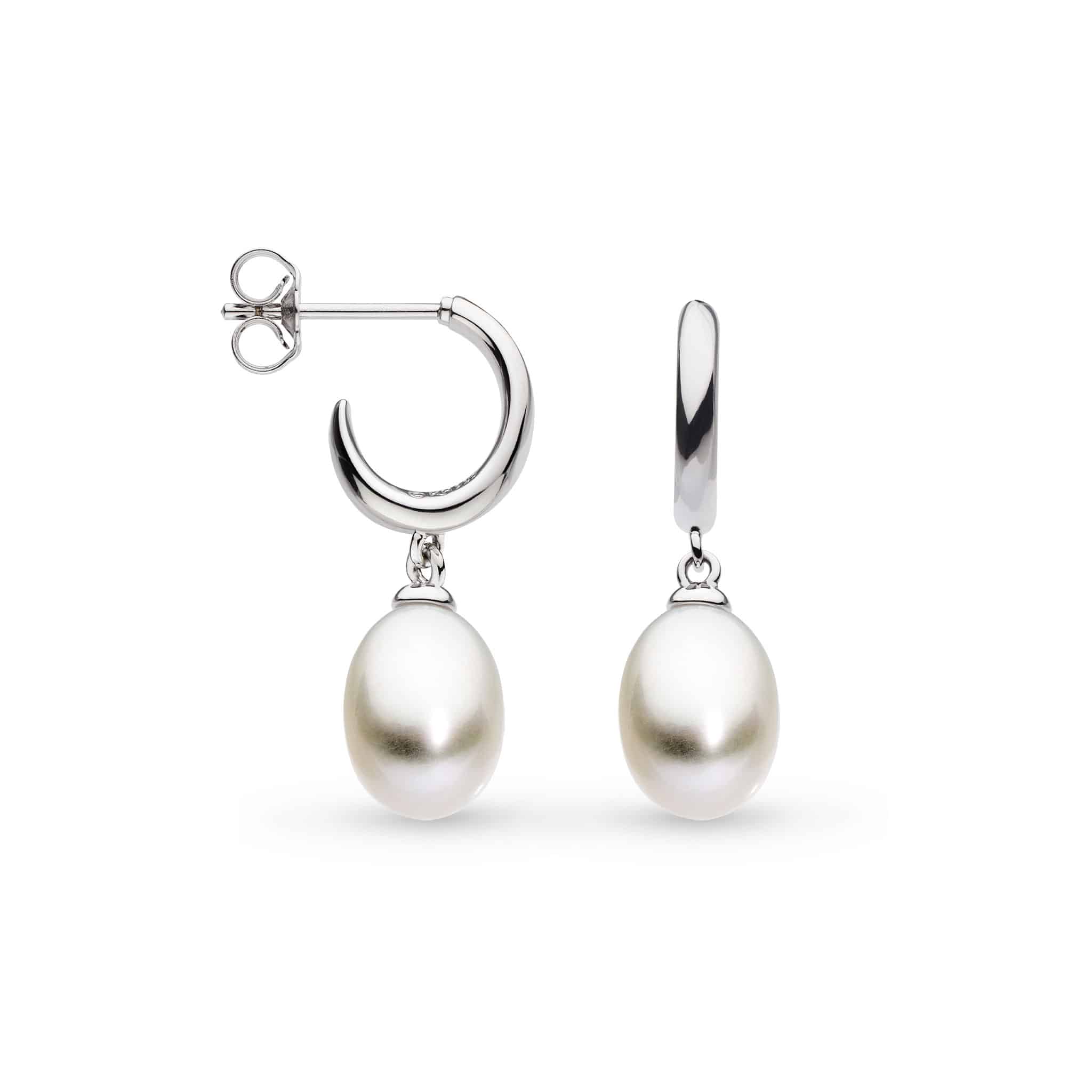 Pearl Hoop Earrings