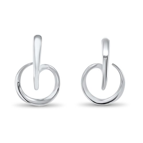 Looping Silver Earrings