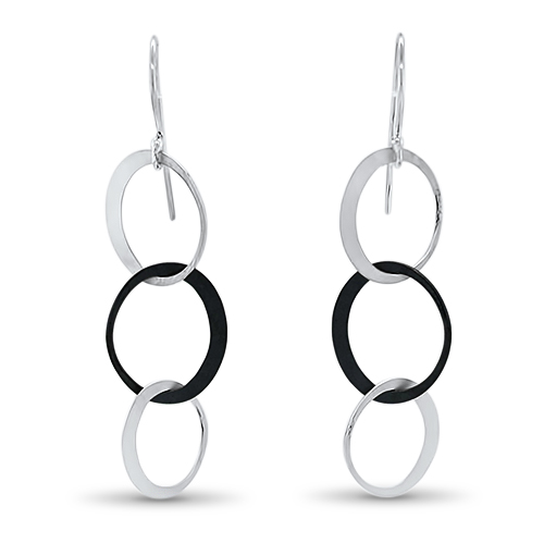 Tri-Oval Eclipse Earrings