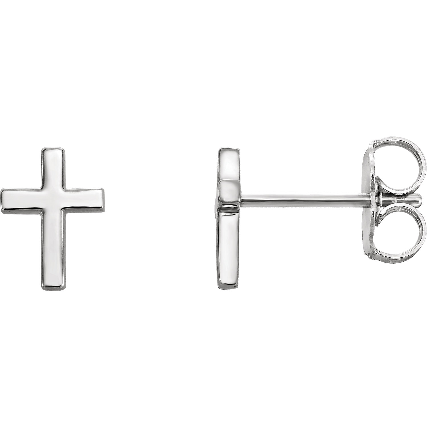 Silver Cross Earrings