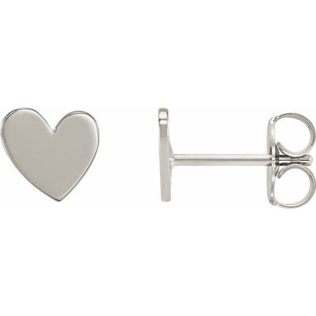 Silver Heart Earrings