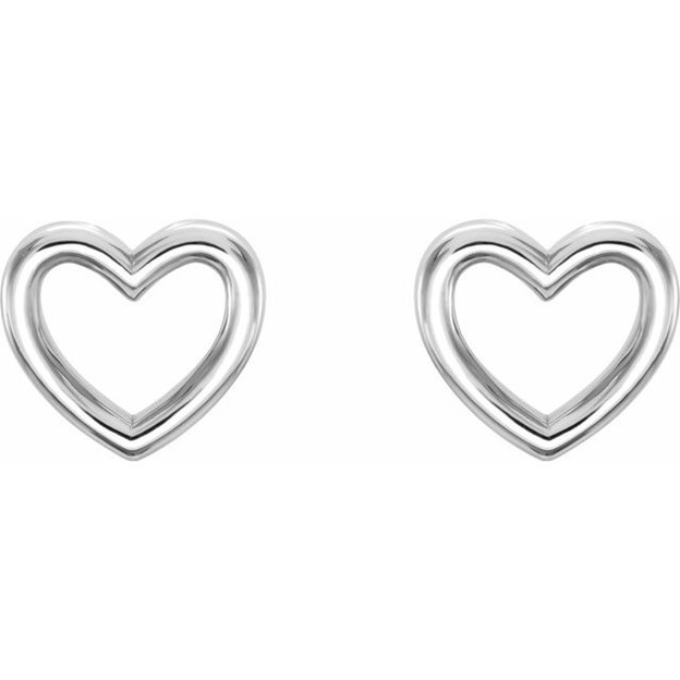 Open Heart Earrings