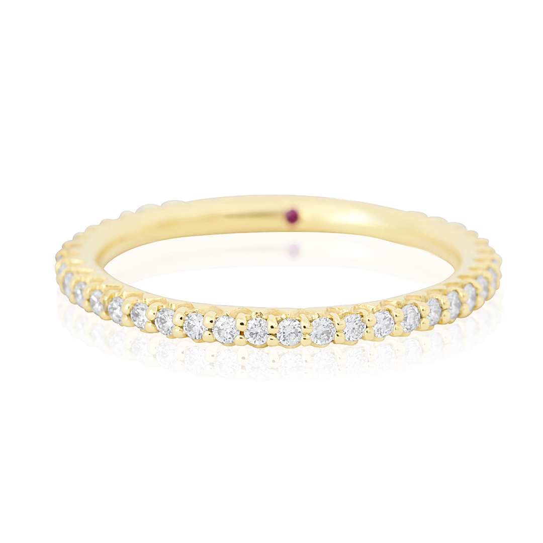 Roberto Coin 18k Yellow Gold and Diamond Eternity Band