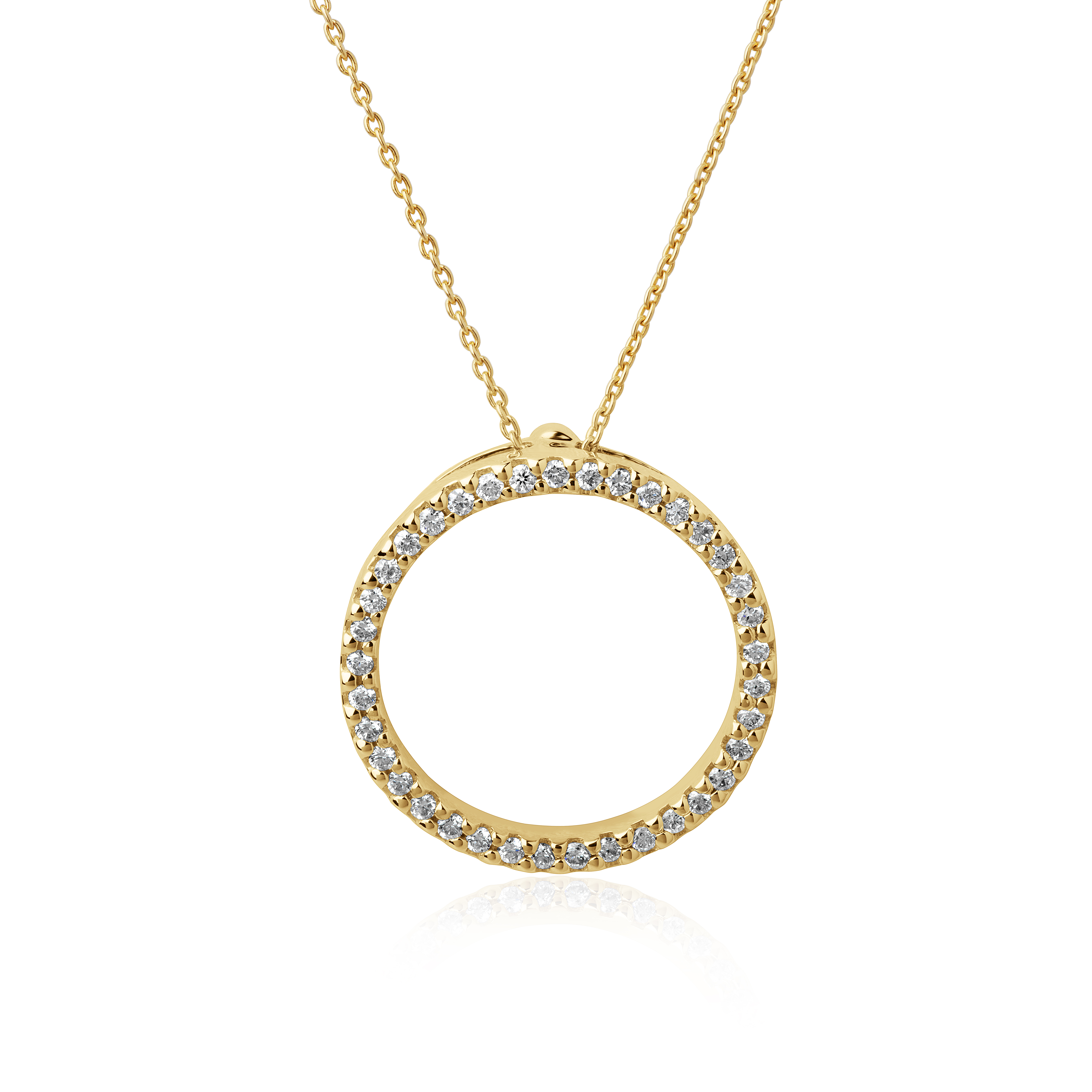 Roberto Coin 18k Yellow Gold Circle Necklace