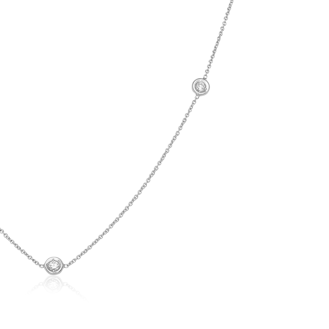 Roberto Coin White Gold Diamond Necklace