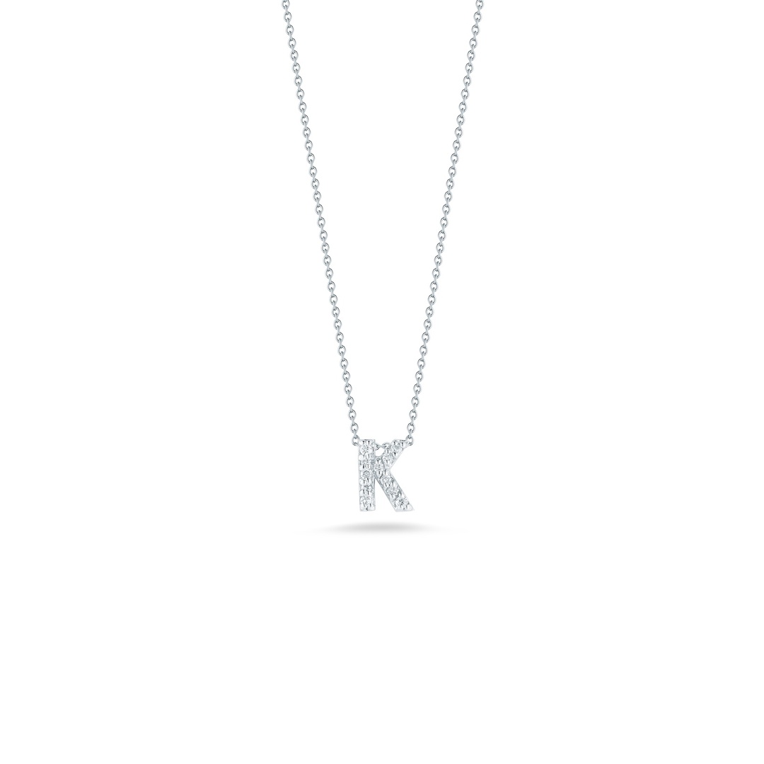 Roberto Coin 18K White Gold Letter 