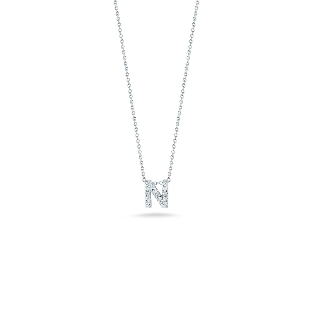 18K White Gold Love Letter Collection Diamond 