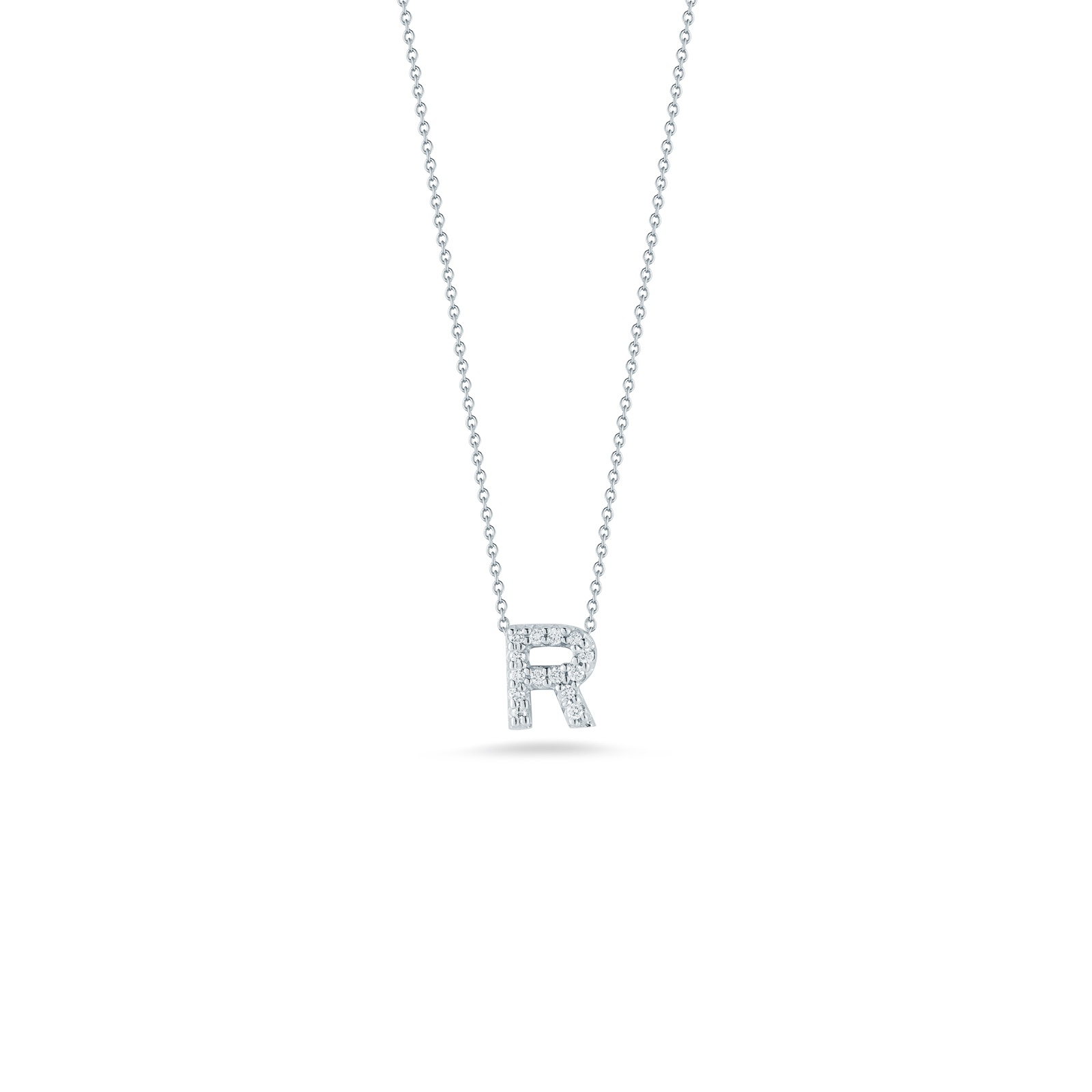 18K White Gold Love Letter Collection Diamond 