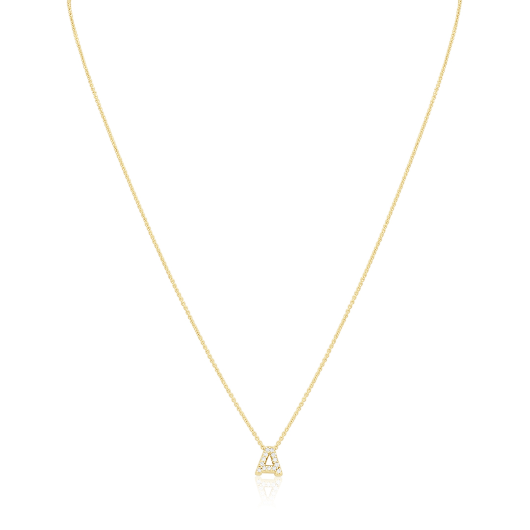 18K Yellow Gold Love Letter Collection Diamond 